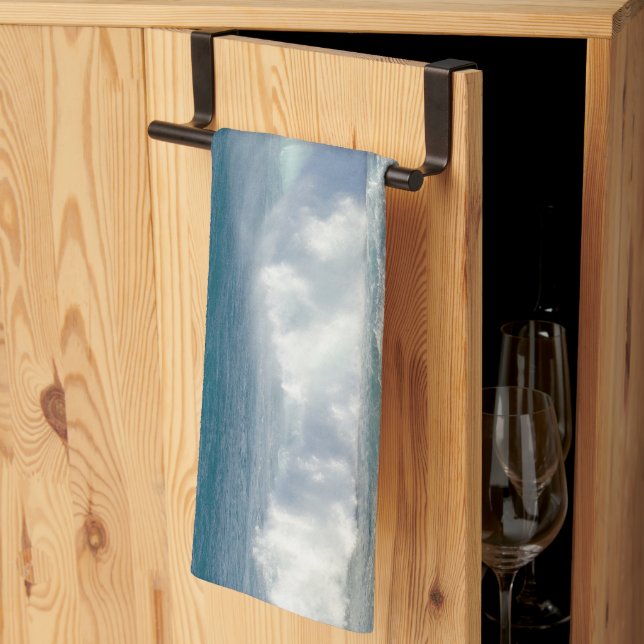 Linge De Cuisine Vagues À Maui, Hawaii Paysage Photographie (Pliage en tiers)