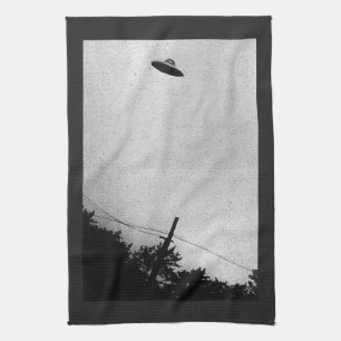Linge De Cuisine Vaisseau Spatial Extraterrestre Alien UFO Top Secr