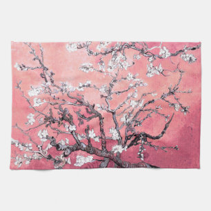 Linge De Cuisine Van Gogh Almond Blossom pêche rose