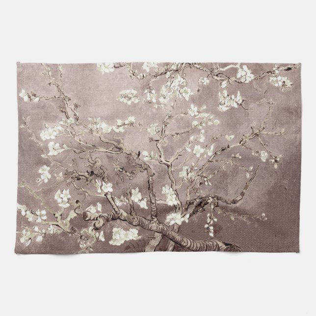 Linge De Cuisine Van Gogh Almond Blossoms Beige (Horizontal)