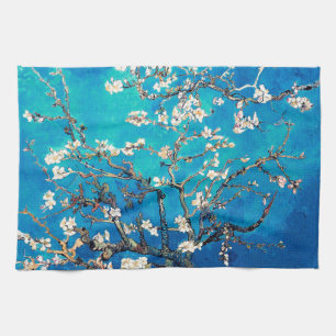 Linge De Cuisine Van Gogh Almond Blossoms brillant Turquoise