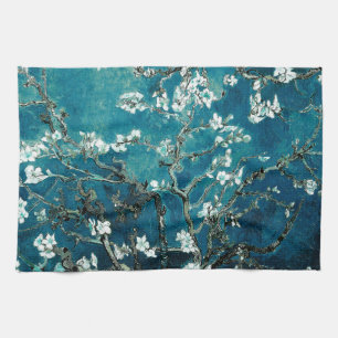 Linge De Cuisine Van Gogh Almond Blossoms : Turquoise foncé