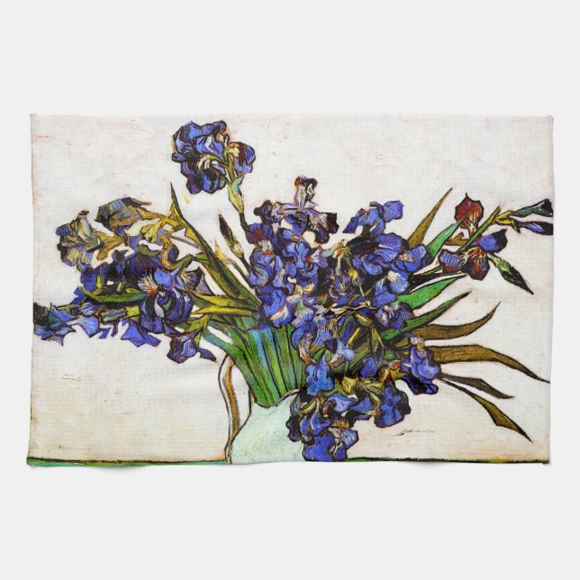 Linge De Cuisine Van Gogh Vase d'Irises (Horizontal)