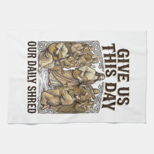 Linge De Cuisine Vecteur de guitare religieuse vintage quotidienne