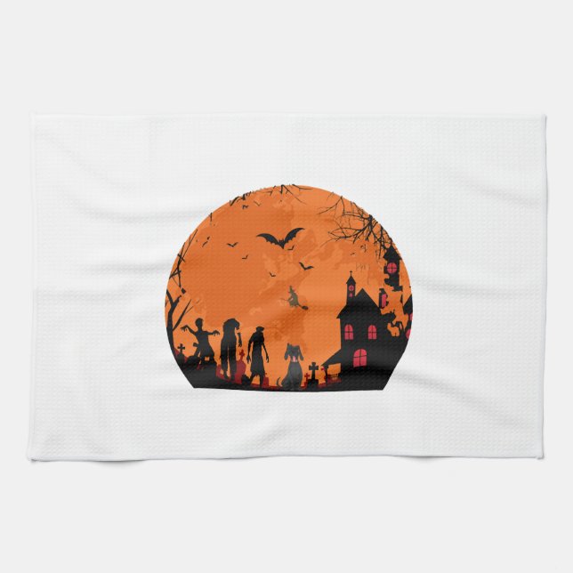 Linge De Cuisine vecteur halloween (Horizontal)