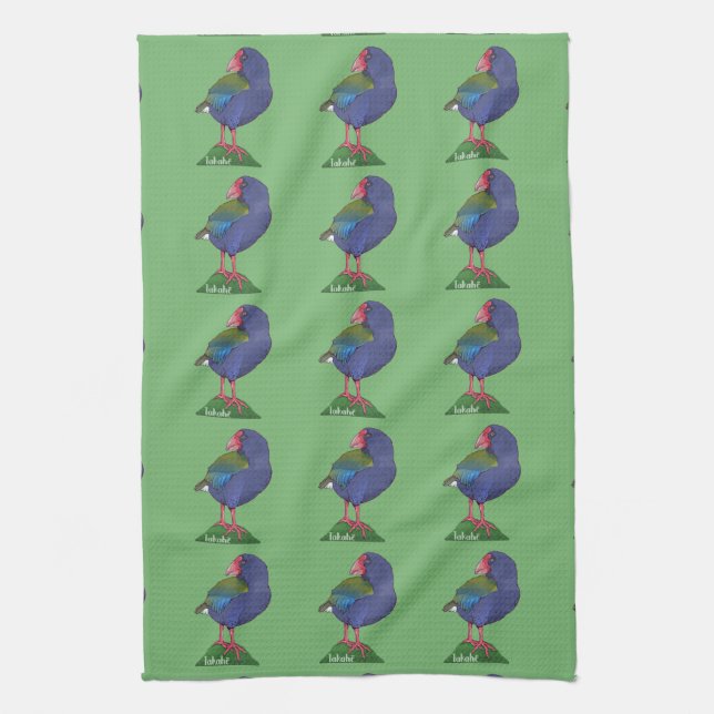 Linge De Cuisine Vector takahe New Zealand Bird (Vertical)