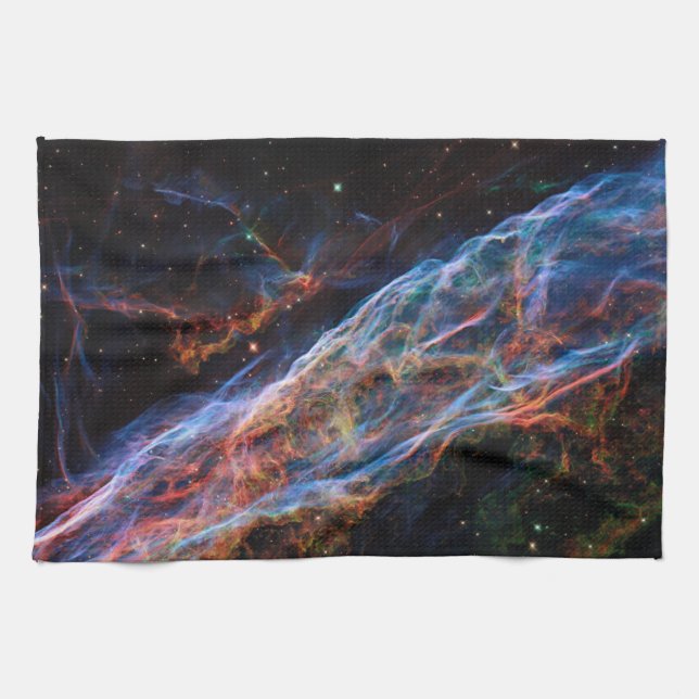 Linge De Cuisine Veil Nebula Supernova Reste Télescope Hubble (Horizontal)