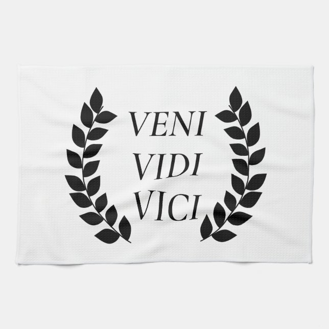 Linge De Cuisine Veni Vidi Vici (Horizontal)