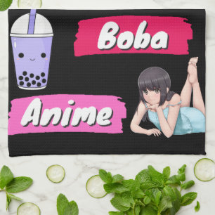 Linge De Cuisine Ventilateur de culture K-Pop, Ramen, Boba et Anime