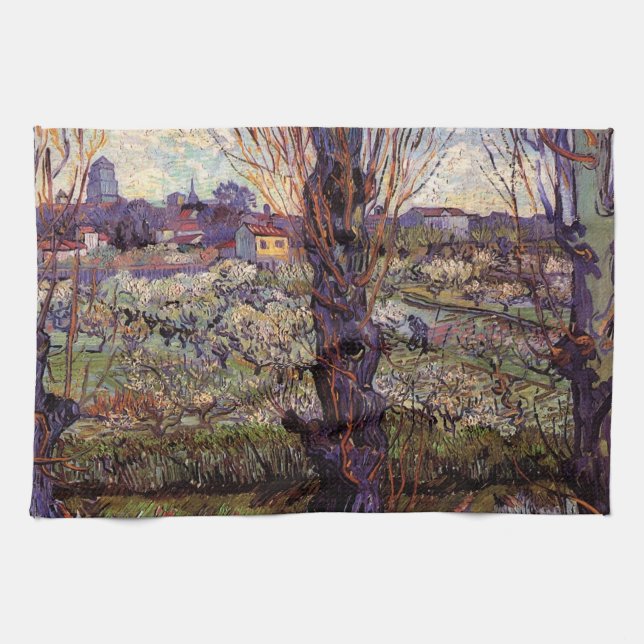 Linge De Cuisine Verger en fleurs, Arles de Vincent van Gogh (Horizontal)