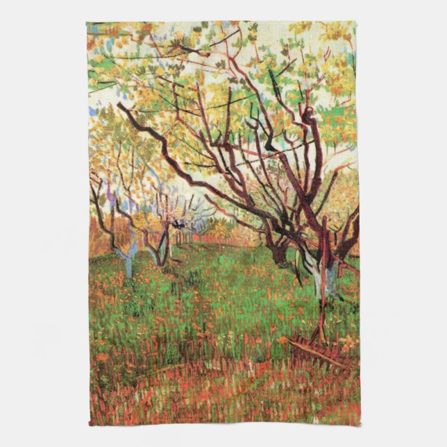 Linge De Cuisine Verger en fleurs de Vincent van Gogh (Vertical)