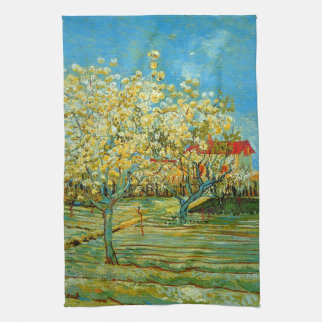 Linge De Cuisine Verger en fleurs par Vincent van Gogh (Vertical)