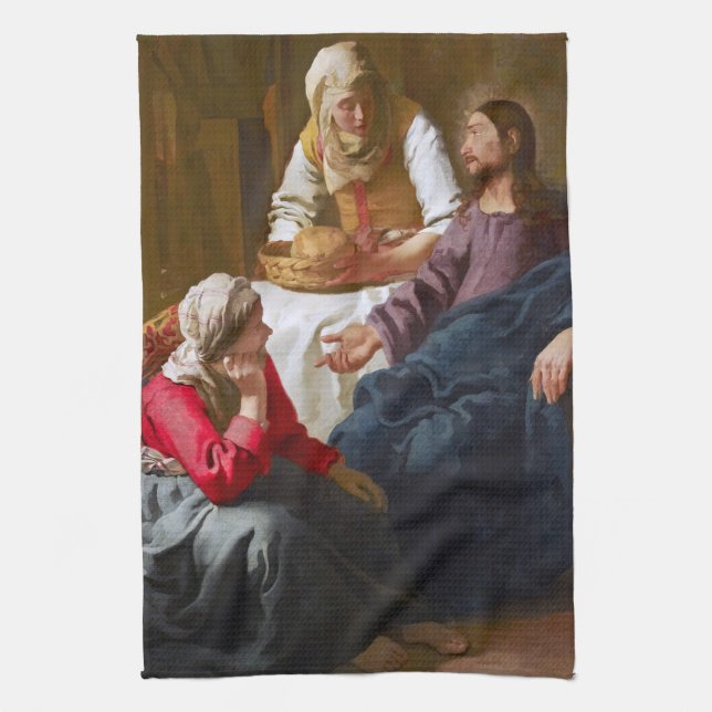 Linge De Cuisine Vermeer - Christ dans la Maison de Martha et Marie (Vertical)