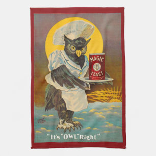 Linge De Cuisine vers 1912 Boule de levure magique et impression