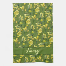 Vert Magnolia Floral Personnalisé