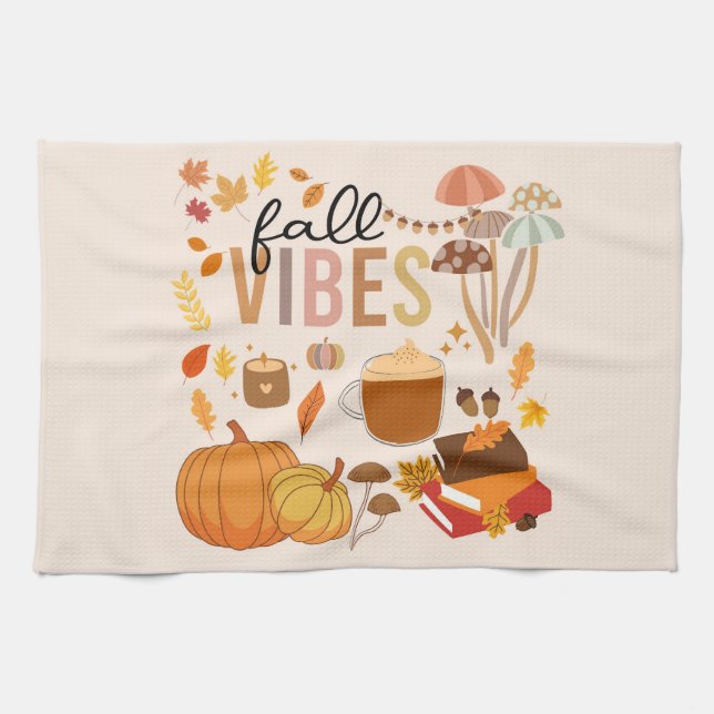 Linge De Cuisine Vibes d'automne (Horizontal)