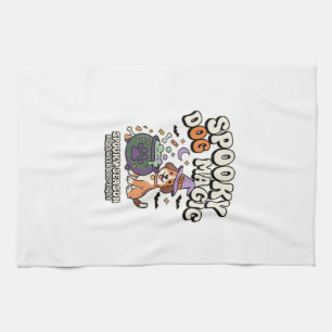 Linge De Cuisine Vibes de magie de chien Halloween