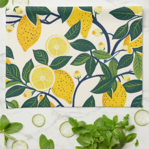 Linge De Cuisine Vibrant Lemon Grove