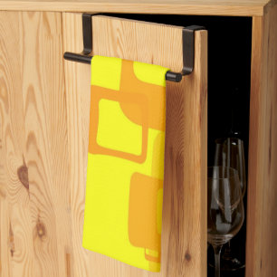 Linge De Cuisine Vibrant Sunshine Flow – Formes d'Art Abstrait Mode