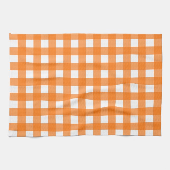 Linge De Cuisine Vichy Orange (Horizontal)