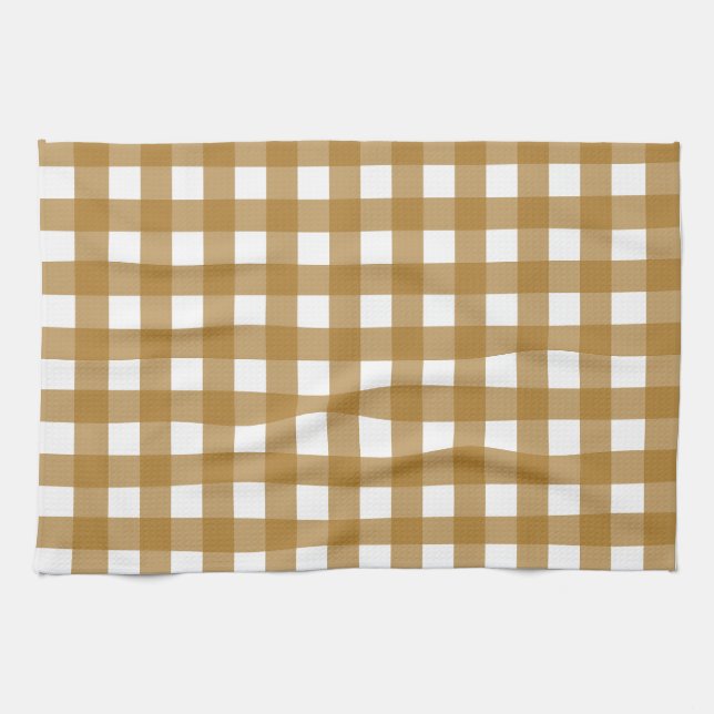 Linge De Cuisine Vichy Sienne (Horizontal)