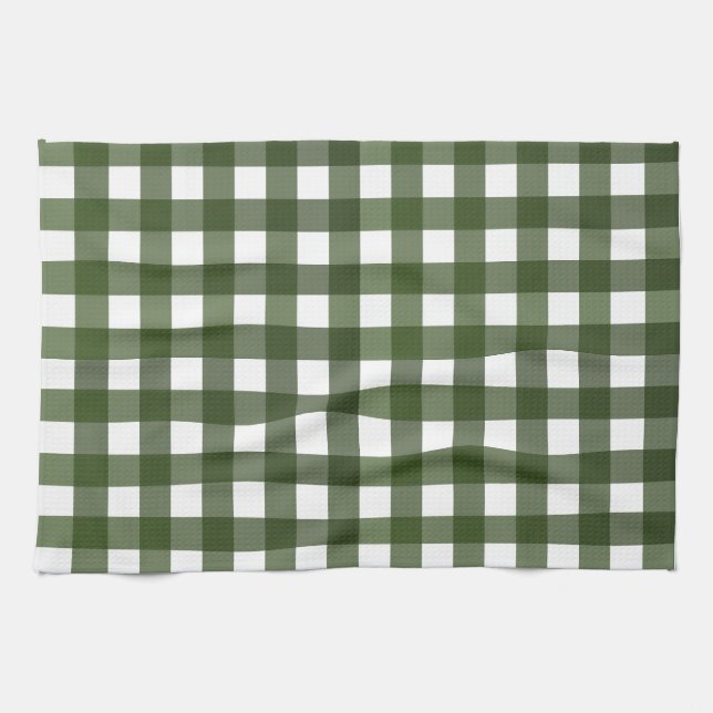 Linge De Cuisine Vichy Vert d'Alsace (Horizontal)