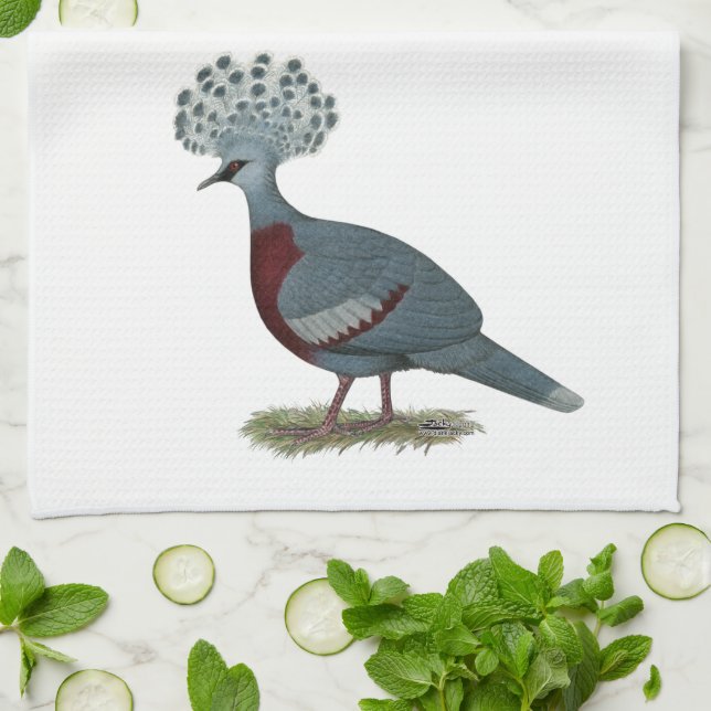 Linge De Cuisine Victoria Crowne Pigeon (Plié)