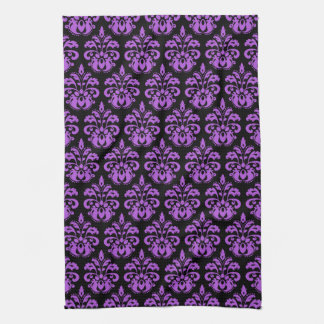 Linge De Cuisine Victorien violet noir