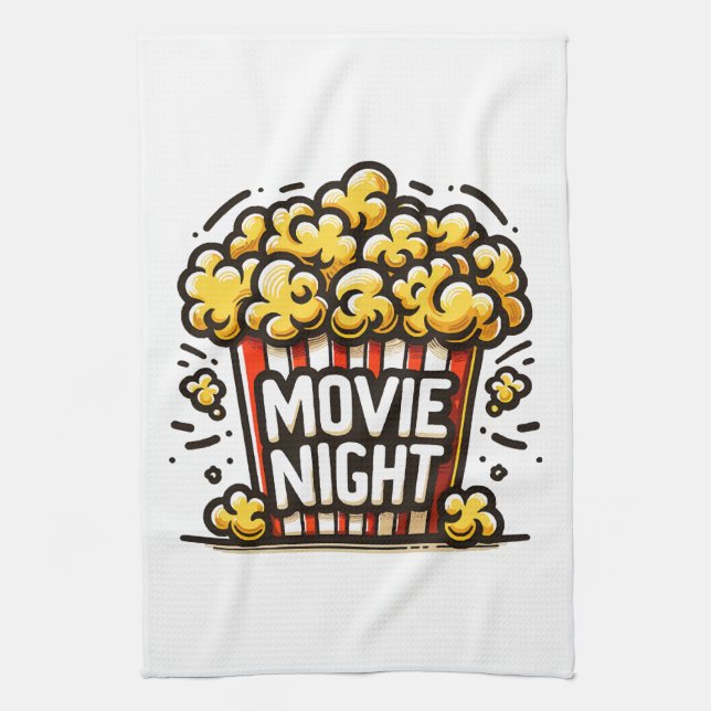 Linge De Cuisine Vidéo Night Delight Jouer Popcorn (Vertical)