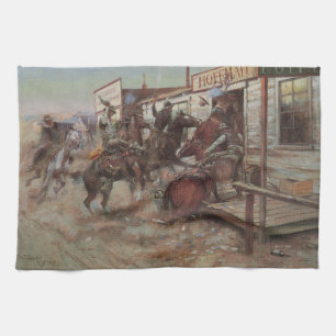 Linge De Cuisine Vieux Cowboys, En entrant sans frapper par CM Russ