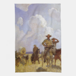 Linge De Cuisine Vieux Cowboys, Le Costume de Parkman par NC Wyeth