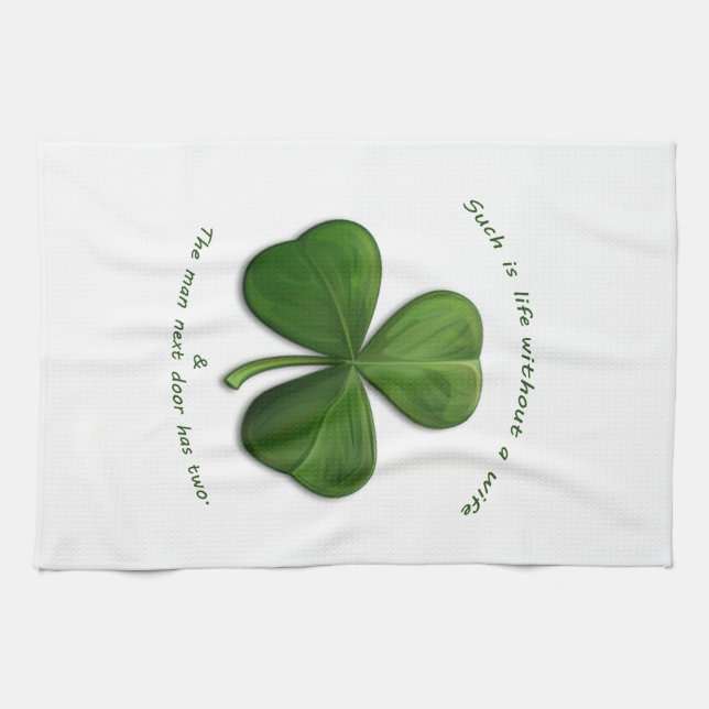 Linge De Cuisine Vieux dictons irlandais (Horizontal)