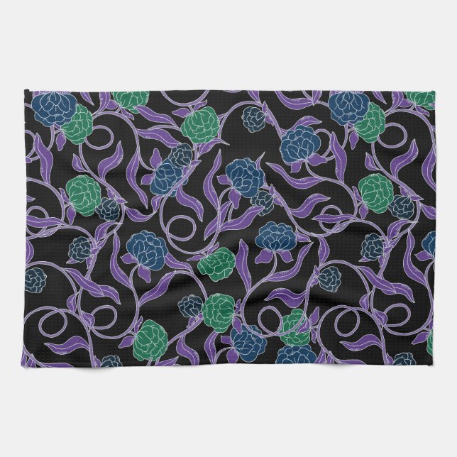 Linge De Cuisine Vigne au Clair de Lune - Collection Mysticool (Horizontal)