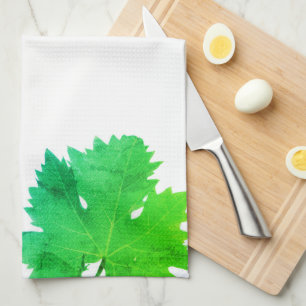 Linge De Cuisine Vigne verte Feuilles verts