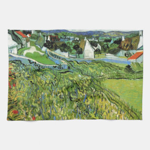 Linge De Cuisine Vignobles avec vue sur Auvers de Vincent van Gogh