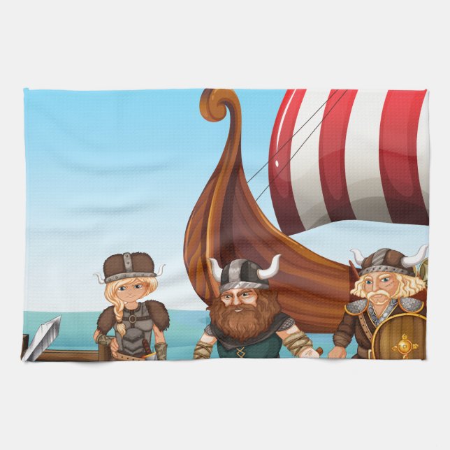 Linge De Cuisine Vikings (Horizontal)
