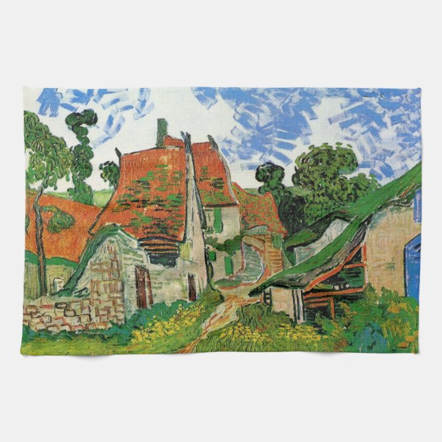 Linge De Cuisine Village Street par Vincent van Gogh (Horizontal)