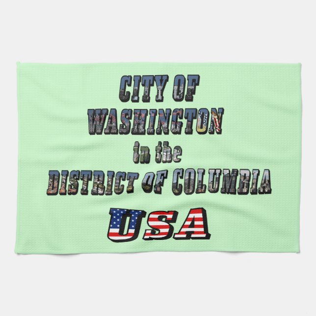 Linge De Cuisine Ville de Washington dans le district de Columbia U (Horizontal)