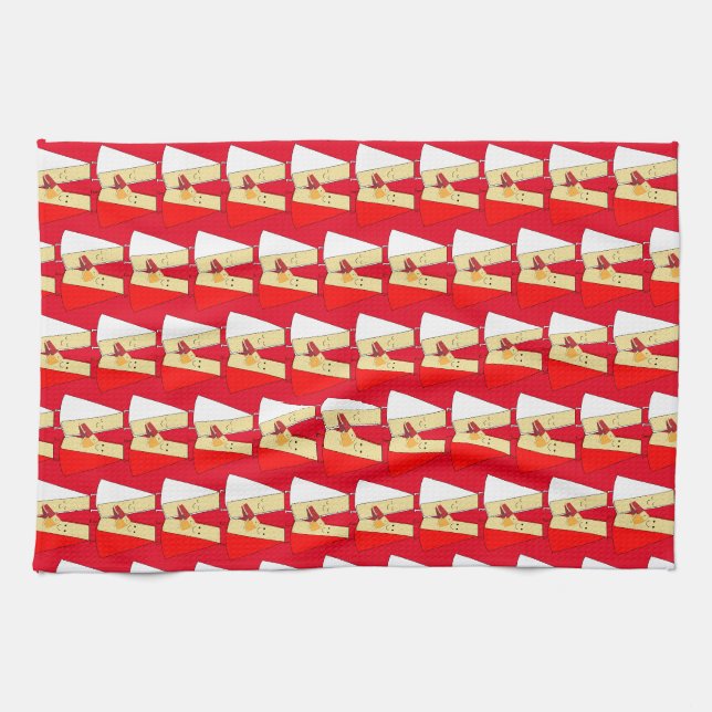 Linge De Cuisine Vin Et Fromage Invitation (Horizontal)