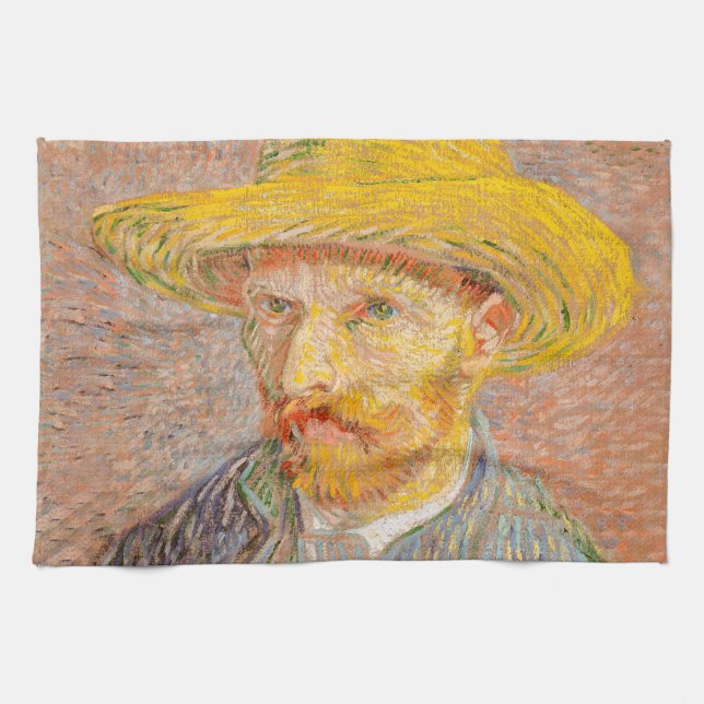 Linge De Cuisine Vincent Van Gogh Auto-portrait peinture impression (Horizontal)