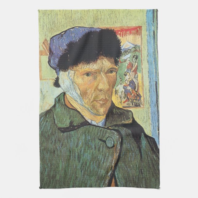 Linge De Cuisine Vincent van Gogh - Autoportrait avec oreille dérob (Vertical)