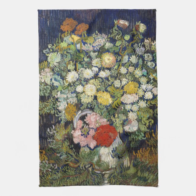 Linge De Cuisine Vincent van Gogh - Bouquet de fleurs dans un vase (Vertical)
