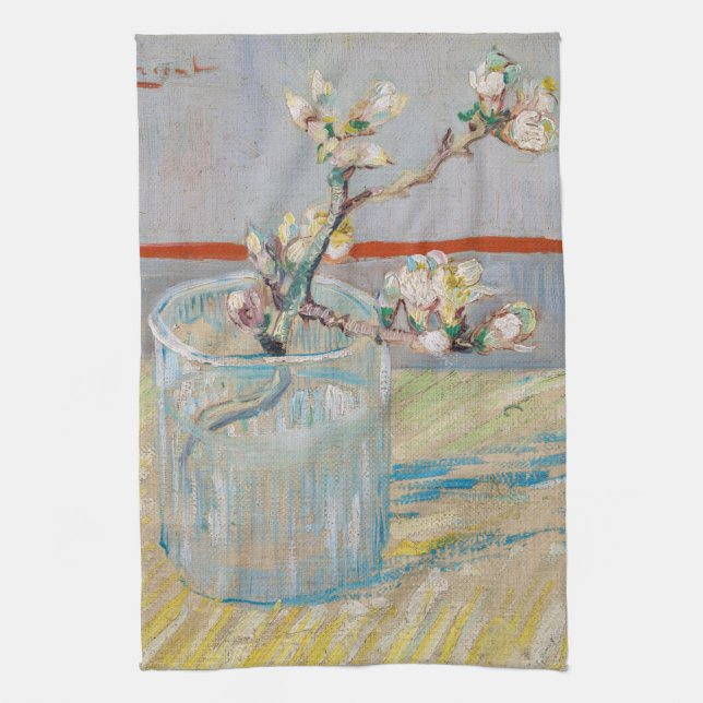 Linge De Cuisine Vincent van Gogh - Branche d'amandes en verre (Vertical)