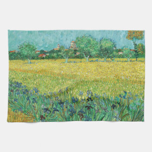 Linge De Cuisine Vincent van Gogh - Champ aux iris près d'Arles