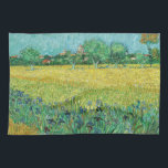 Linge De Cuisine Vincent van Gogh - Champ avec Iris près d'Arles<br><div class="desc">Champ avec Irises près d'Arles / Vue d'Arles avec Irises dans l'avant-plan - Vincent van Gogh,  Huile sur toile,  1888</div>