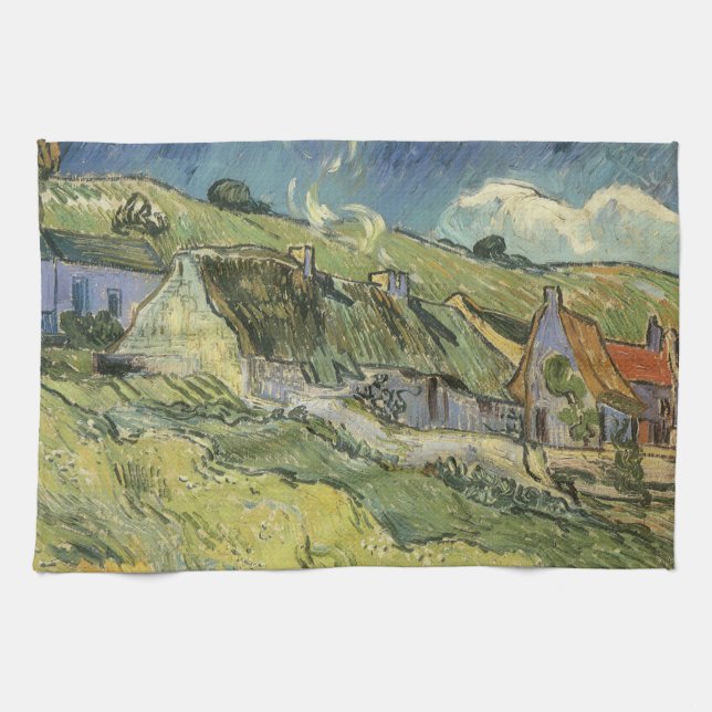 Linge De Cuisine Vincent van Gogh - Chaumières (Horizontal)