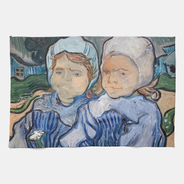 Linge De Cuisine Vincent van Gogh - Deux petites filles (Horizontal)