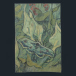Linge De Cuisine Vincent van Gogh - Grand Moth Peacock<br><div class="desc">Great Peacock Moth (1889) de Vincent van Gogh est une peinture naturelle de post impressionnisme-nature vintage de beaux-arts. Un insecte, l'Empereur Moth, dans un jardin de printemps avec des fleurs de Calla Lily et d'autres plantes. Van Gogh l'a appelé une "teigne de mort" et a peint un crâne à l'arrière...</div>