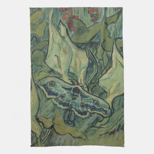 Linge De Cuisine Vincent van Gogh - Grand Moth Peacock (Vertical)