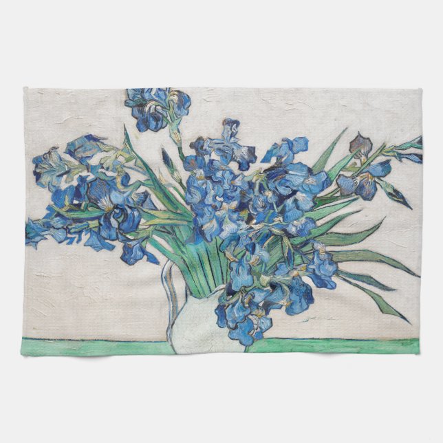 Linge De Cuisine Vincent van Gogh - La Vie morte : Vase avec Irises (Horizontal)